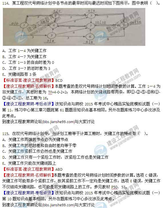 【全網(wǎng)首發(fā)】2015年監(jiān)理工程師《建設(shè)工程質(zhì)量、投資、進(jìn)度控制》試題及答案