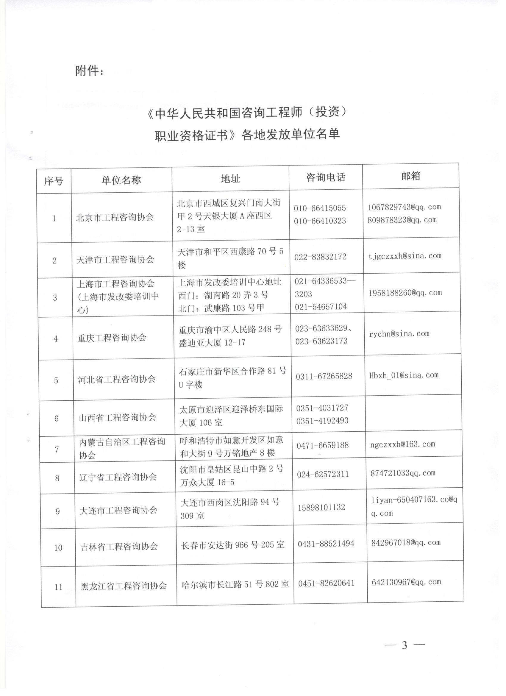 中國工程咨詢協(xié)會關(guān)于領(lǐng)取咨詢工程師（投資）職業(yè)資格證書的通知