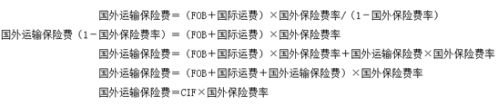 國外運(yùn)輸保險費(fèi)
