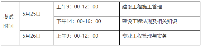 貴州2019年二級建造師考試時間及考區(qū)考點設置