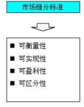 市場細分的標(biāo)準(zhǔn)