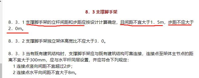 支撐架立桿縱橫向間距 支撐架立桿縱橫向間距