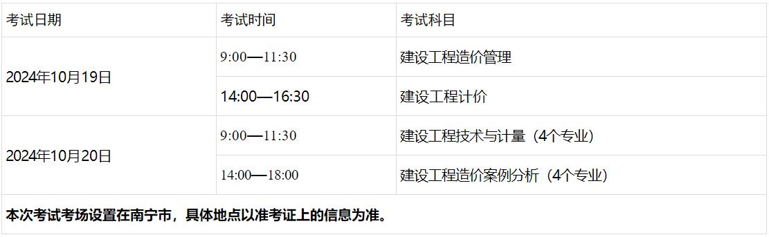 考試時(shí)間、科目及考場(chǎng)設(shè)置 ?